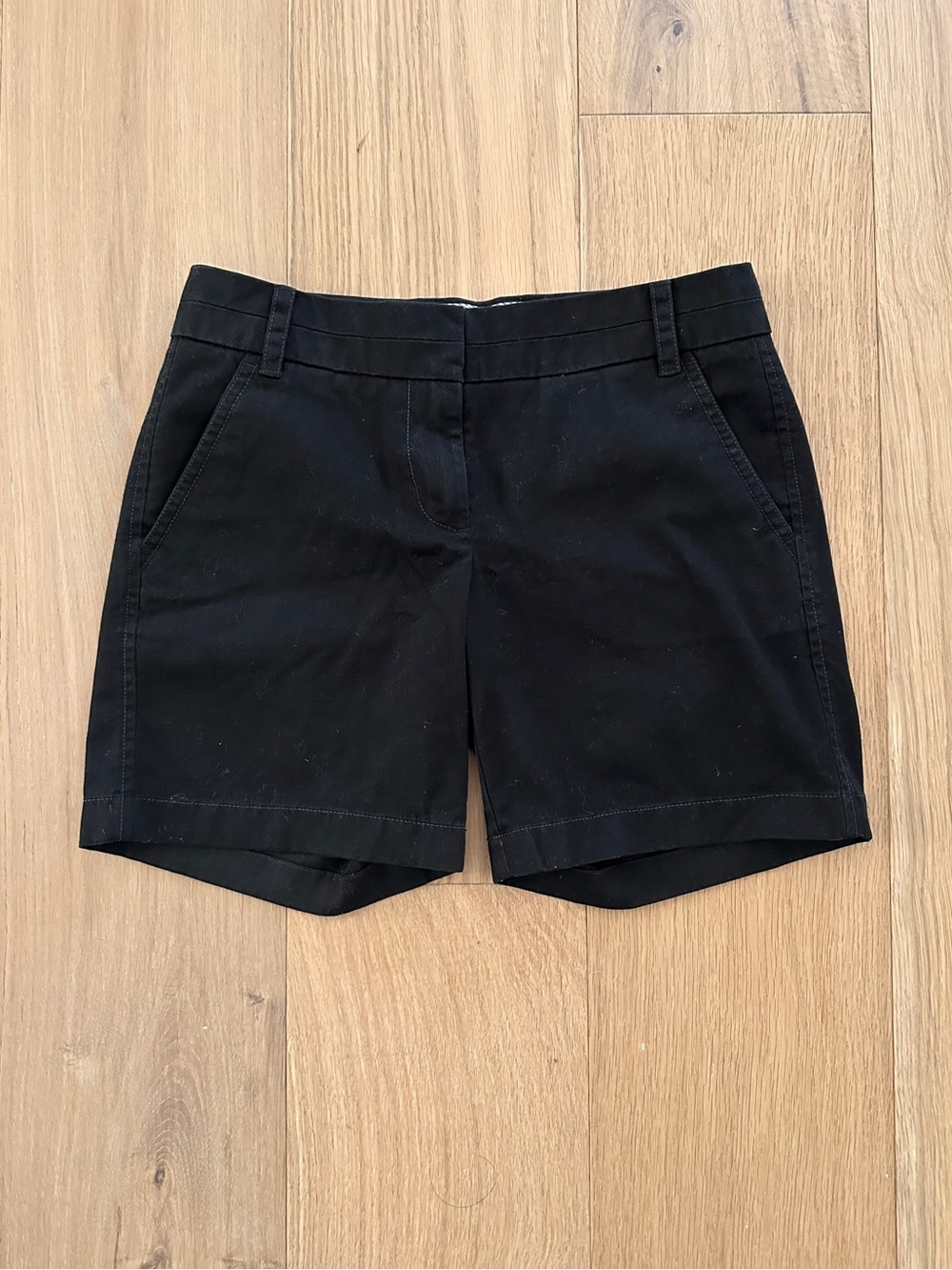 J. Crew Black Low-Rise Chino Shorts